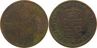 SACHSEN MEININGEN 2 PFENNIG Bernhard Erich Freund 1821-1866 -