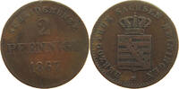 SACHSEN MEININGEN 2 PFENNIG Georg II. (1866-1914) -