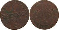 SACHSEN ALBERTINISCHE LINIE PFENNIG Friedrich August III. 1763-1806. -
