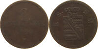 SACHSEN ALBERTINISCHE LINIE 2 PFENNIG Johann (1854-1873) -