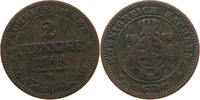 SACHSEN ALBERTINISCHE LINIE 2 PFENNIG Johann (1854-1873) -