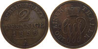 SCHAUMBURG LIPPE 2 PFENNIG Georg Wilhelm 1807-1860 -