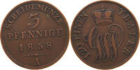 SCHAUMBURG LIPPE 3 PFENNIG Georg Wilhelm 1807-1860 -