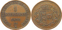SCHLESWIG-HOLSTEIN KÖNIGLICHE LINIE SECHSLING Unter Statthalterschaft 1848-1851. -