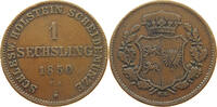 SCHLESWIG-HOLSTEIN KÖNIGLICHE LINIE SECHSLING Unter Statthalterschaft 1848-1851. -