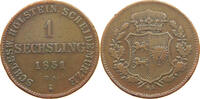 SCHLESWIG-HOLSTEIN KÖNIGLICHE LINIE SECHSLING Unter Statthalterschaft 1848-1851. -