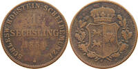 SCHLESWIG-HOLSTEIN KÖNIGLICHE LINIE SECHSLING Unter Statthalterschaft 1848-1851. -