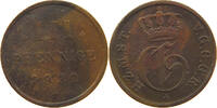MECKLENBURG STRELITZ 3 PFENNIG Georg 1816-1860. -