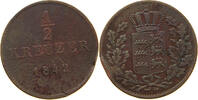 WÜRTTEMBERG 1/2 KREUZER 1842 Wilhelm I. (1816-1864) S 7,00 EUR  zzgl. 5,99 EUR Versand