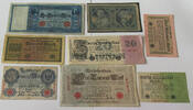 DEUTSCHES REICH LOT GERMANY COLLECTION BANKNOTES, LOT 15pc EMPIRE -