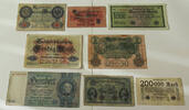 DEUTSCHES REICH LOT GERMANY COLLECTION BANKNOTES, LOT 15pc EMPIRE -