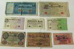 DEUTSCHES REICH LOT GERMANY COLLECTION BANKNOTES, LOT 15pc EMPIRE -