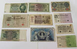 DEUTSCHES REICH LOT GERMANY COLLECTION BANKNOTES, LOT 15pc EMPIRE -