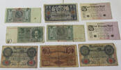 DEUTSCHES REICH LOT GERMANY COLLECTION BANKNOTES, LOT 15pc EMPIRE -