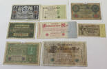 DEUTSCHES REICH LOT GERMANY COLLECTION BANKNOTES, LOT 15pc EMPIRE -