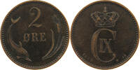 DENMARK 2 ÖRE Christian IX. (1863-1906) -