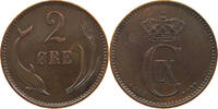 DENMARK 2 ÖRE Christian IX. (1863-1906) -