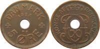 DENMARK 5 ÖRE Christian X. (1912-1947) -