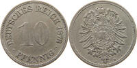 10 PFENNIG 1873 D KAISERREICH  SS-