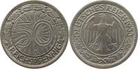 50 REICHSPFENNIG 1933 J WEIMARER REPUBLIK SELTEN SS