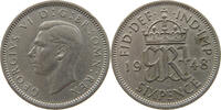 GREAT BRITAIN 6 PENCE George VI. (1936-1952) -