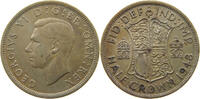 GREAT BRITAIN 1/2 CROWN HALFCROWN George VI. (1936-1952) -