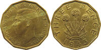GREAT BRITAIN 3 PENCE George VI. (1936-1952) -