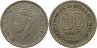 MALAYA 10 CENTS George VI. (1936-1952) -