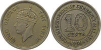 MALAYA 10 CENTS George VI. (1936-1952) -