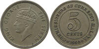 MALAYA 5 CENTS George VI. (1936-1952) -
