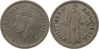 SOUTHERN RHODESIA 3 PENCE George VI. (1936-1952) -