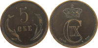 DENMARK 5 ÖRE Christian IX. 1863-1906. -