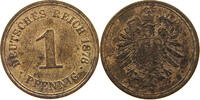 PFENNIG 1876 F KAISERREICH  SS
