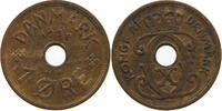 DENMARK 1 ÖRE CHRISTIAN X. (1912-1947) -