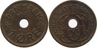 DENMARK 1 ÖRE CHRISTIAN X. (1912-1947) -