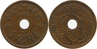 DENMARK 1 ÖRE CHRISTIAN X. (1912-1947) -