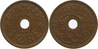 DENMARK 1 ÖRE CHRISTIAN X. (1912-1947) -