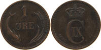 DENMARK 1 ÖRE CHRISTIAN IX. (1863-1906) -