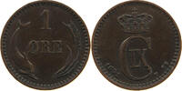 DENMARK 1 ÖRE CHRISTIAN IX. (1863-1906) -