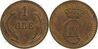DENMARK 1 ÖRE CHRISTIAN IX. (1863-1906) -
