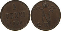FINLAND 1 PENNI NIKOLAUS II. (1894-1917) -