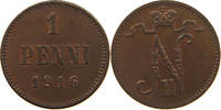 FINLAND 1 PENNI NIKOLAUS II. (1894-1917) -