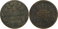 BAYERN 1 KREUZER Ludwig I. (1825-1848) -