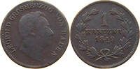 BADEN DURLACH 1 KREUZER Leopold (1830-1852) -