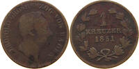 BADEN DURLACH 1 KREUZER Leopold (1830-1852) -