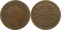 BADEN DURLACH 1 KREUZER Leopold (1830-1852) -