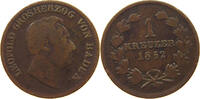 BADEN DURLACH 1 KREUZER Leopold (1830-1852) -