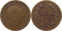 BADEN DURLACH 1 KREUZER Leopold (1830-1852) -