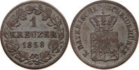 BAYERN 1 KREUZER Maximilian II. Joseph (1848-1864) -