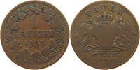 BADEN DURLACH 1 KREUZER Friedrich I. (1852-1907) -